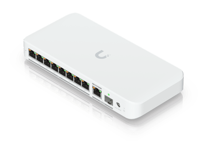 Ubiquiti Flex 2.5G PoE, 8-port 2.5 GbE PoE++ Switch,10 GbE RJ45/SFP+ Combination Uplink Port,Powered With PoE+++ or AC,