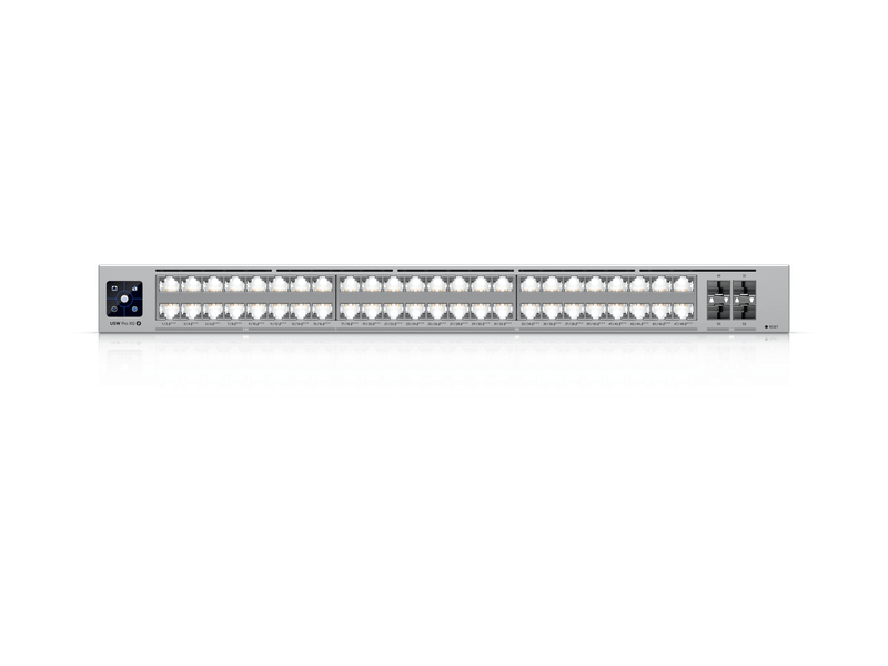 Ubiquiti Pro XG 48 PoE, Professional-grade, 48-port Layer 3 Etherlighting, PoE+++ Switch, 32 10 GbE, 16 2.5 GbE PoE, 4 25G SFP28 Ports