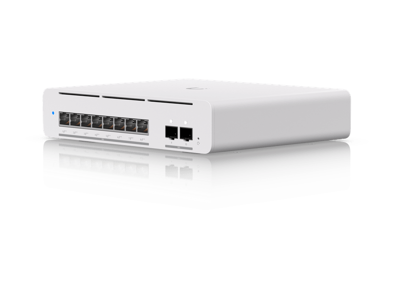 Ubiquiti Pro XG 8 PoE Compact Desktop/Wall-mountable 8-port, PoE++ Switch With 8 10 GbE, 2 10G SFP+