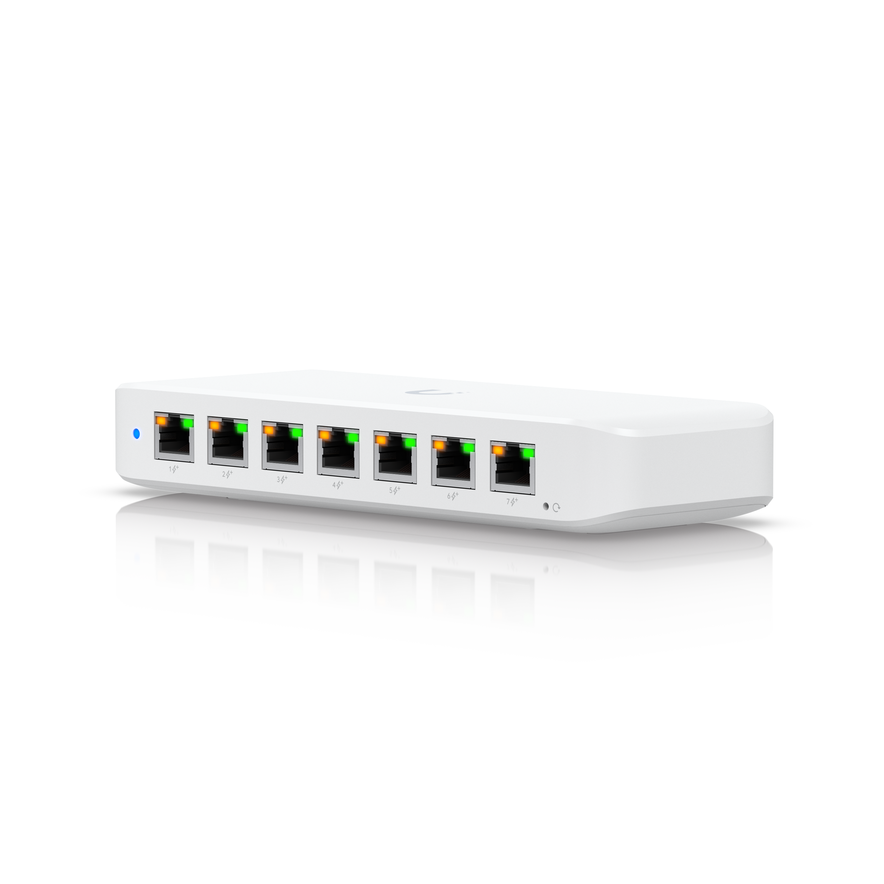 Ubiquiti Ultra 210W, Compact 8-port Layer 2 GbE PoE Switch Versatile Mounting Option,7 GbE PoE+ Output& 1 GbE port, Includes PSU,