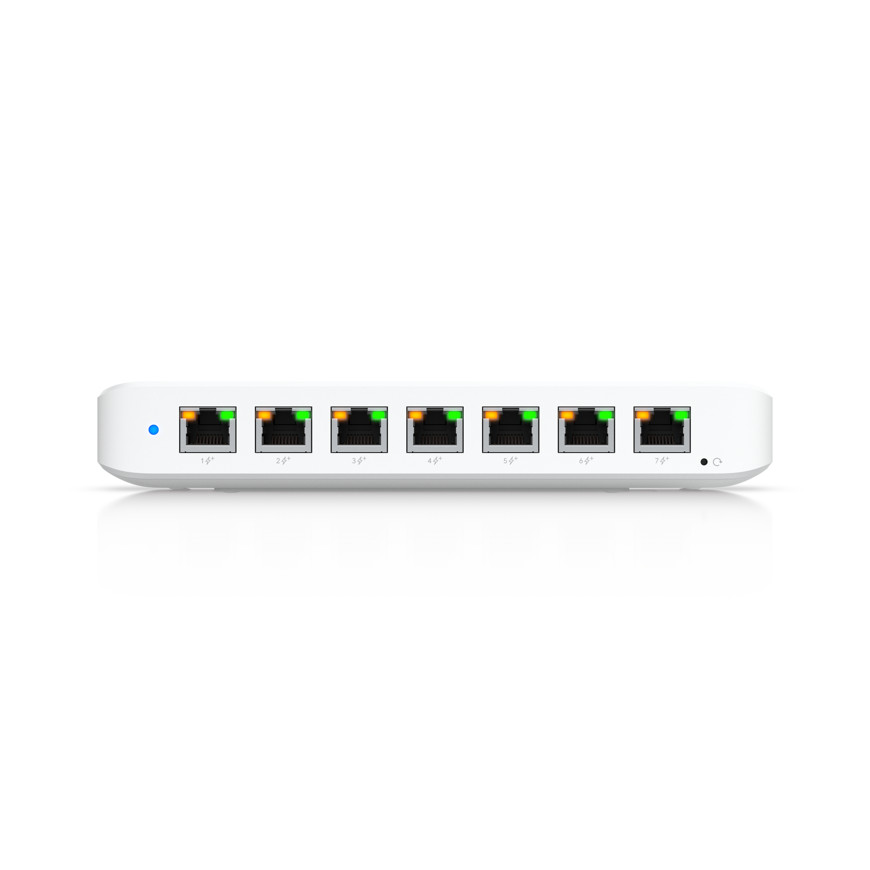 Ubiquiti Ultra 210W, Compact 8-port Layer 2 GbE PoE Switch Versatile Mounting Option,7 GbE PoE+ Output& 1 GbE port, Includes PSU,
