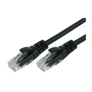 30cm RJ45 Cat 6 Patch Cable, Black - UTP-.3-6B-BLK