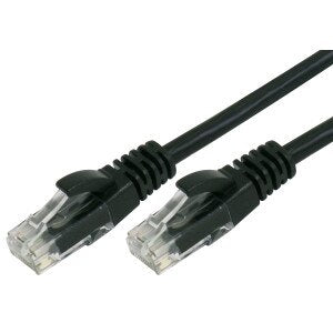 30cm RJ45 Cat 6 Patch Cable, Black - UTP-.3-6B-BLK