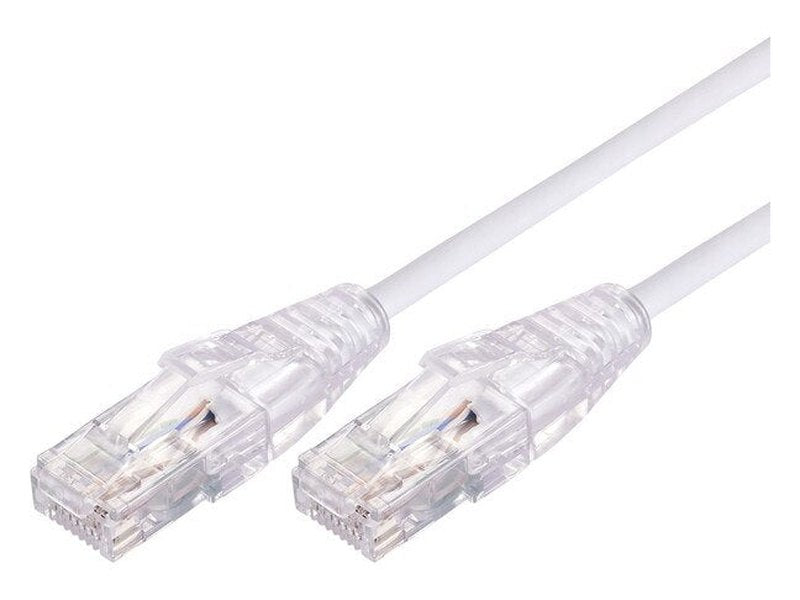 3m Ultra Thin Cat 6A UTP Snagless Patch Cable LSZH - White