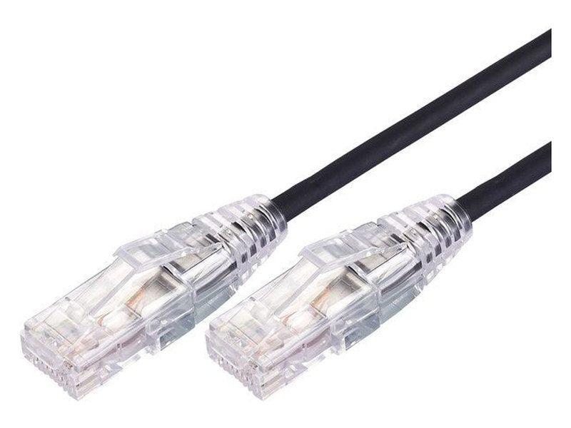 5m Ultra Thin Cat 6A UTP Snagless Patch Cable LSZH - Black
