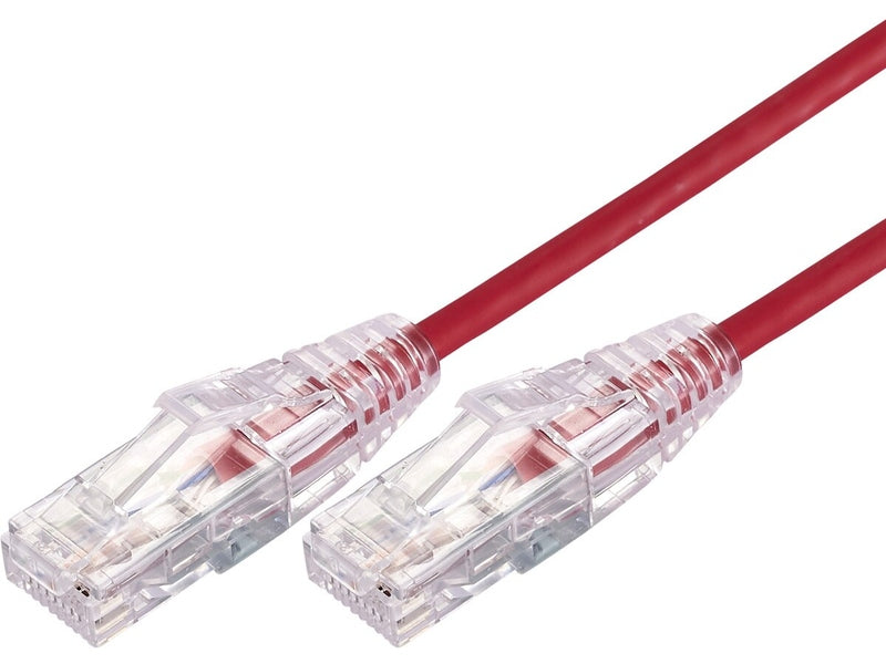 Comsol 3M 10GbE Ultra Thin Cat 6A UTP Snagless Patch Cable Red