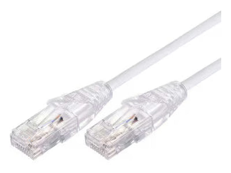 1.5m Ultra Thin Cat 6A UTP Snagless Patch Cable LSZH - White