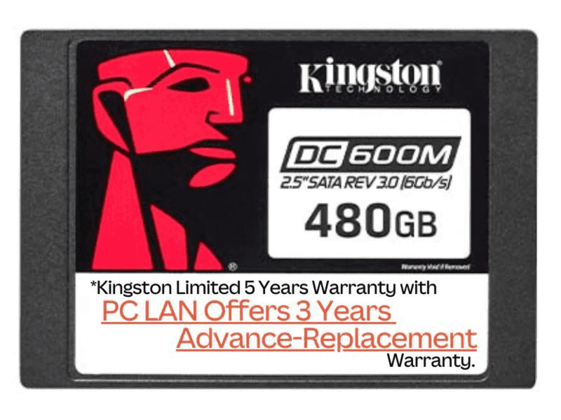 Kingston 480GB DC600M MU 2.5” Enterprise SATA SSD
