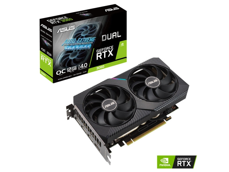 Asus GeForce RTX 3060 Dual V2 OC 12G LHR Graphics Card DUAL-RTX3060-O12G-V2