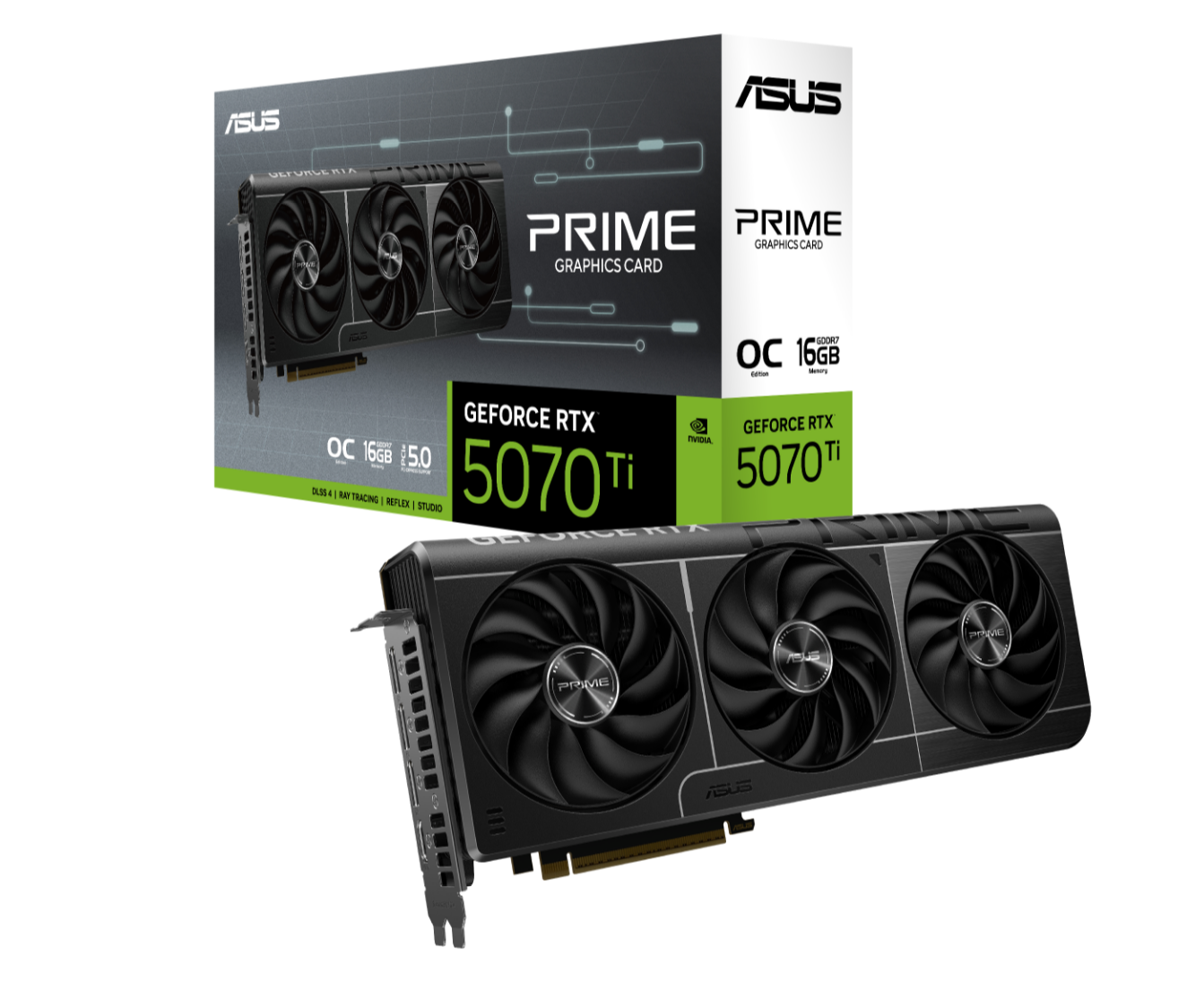 ASUS Prime GeForce RTX 5070 Ti 16GB GDDR7 OC Edition Graphics Card PRIME-RTX5070TI-O16G