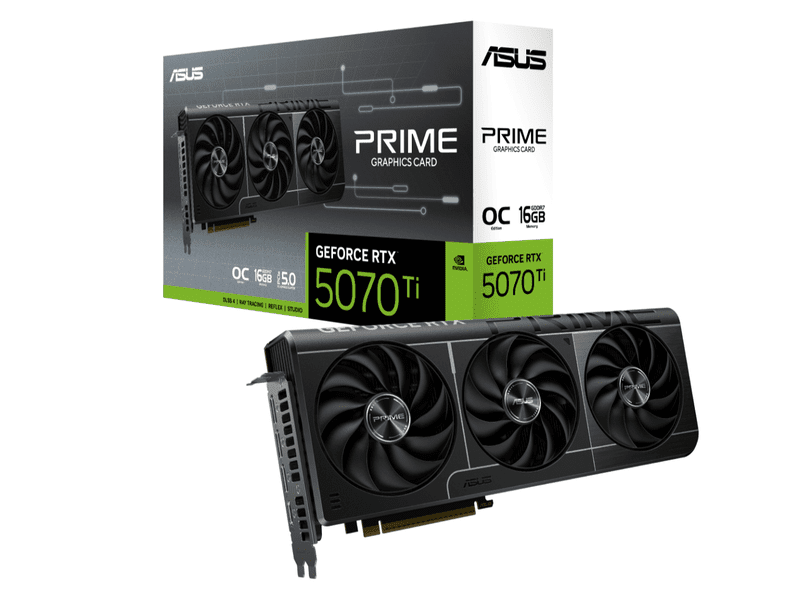 ASUS Prime GeForce RTX 5070 Ti 16GB GDDR7 OC Edition Graphics Card