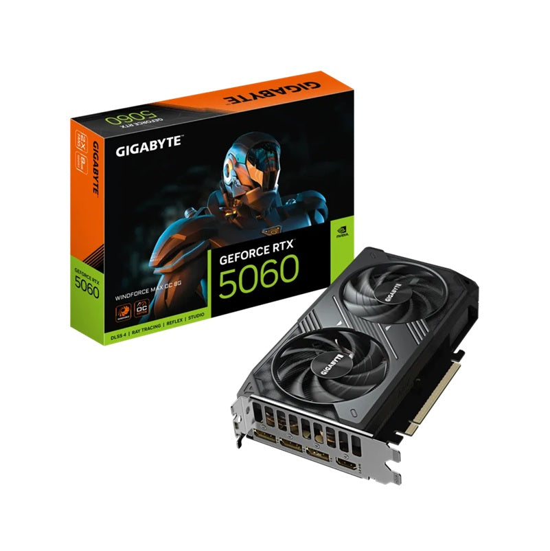 Gigabyte GeForce RTX™ 5060 WINDFORCE 2 MAX OC 8G GDDR7 Graphic Card