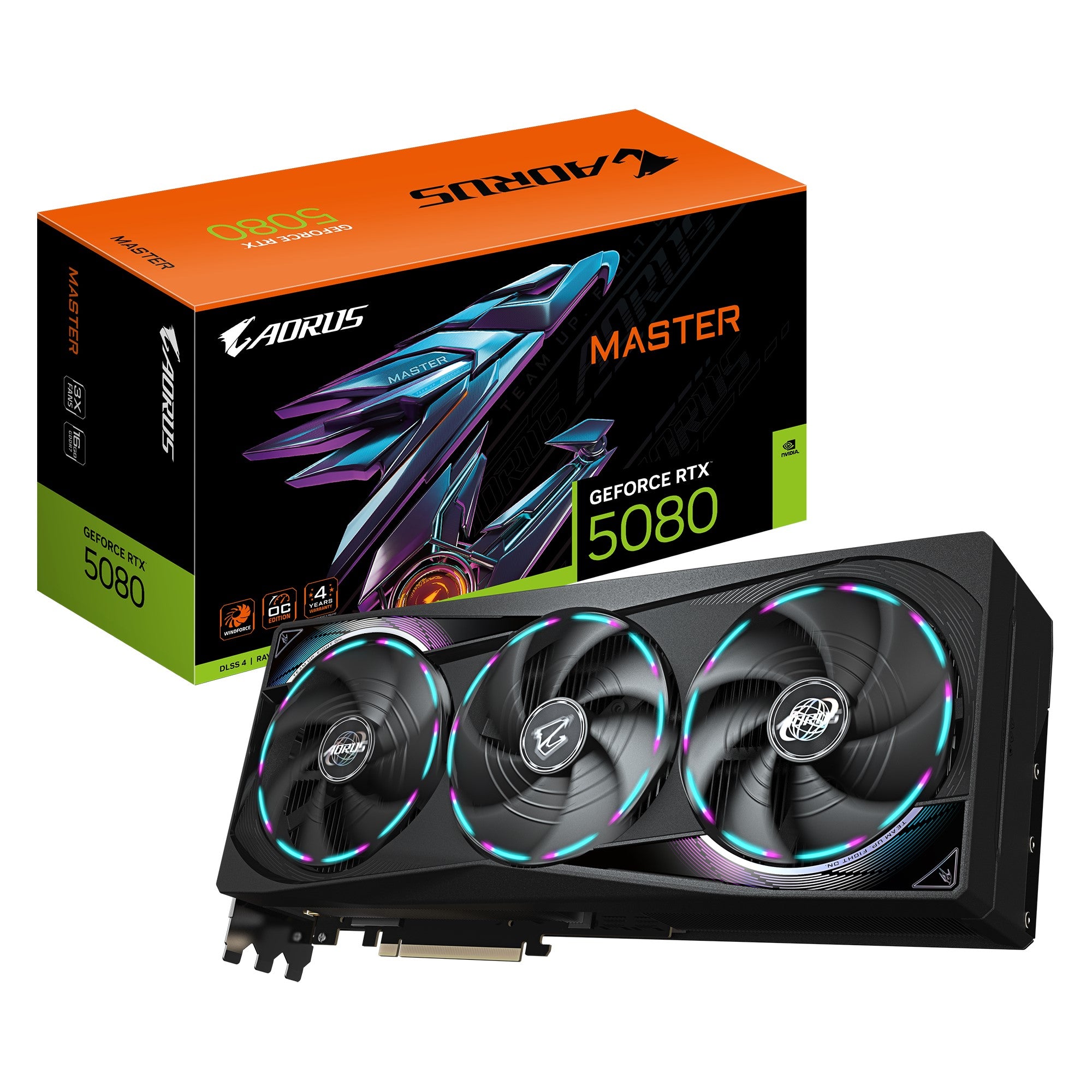 Gigabyte AORUS GeForce RTX™ 5080 Master 16G GDDR7 Graphic Card