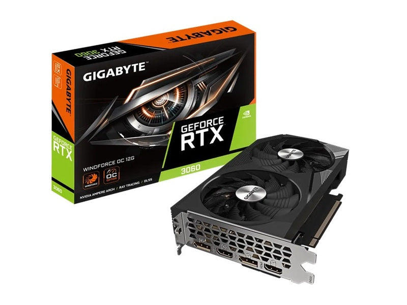 Gigabyte GeForce RTX3060 WINDFORCE OC 12G GDDR6 v2 Graphics Card