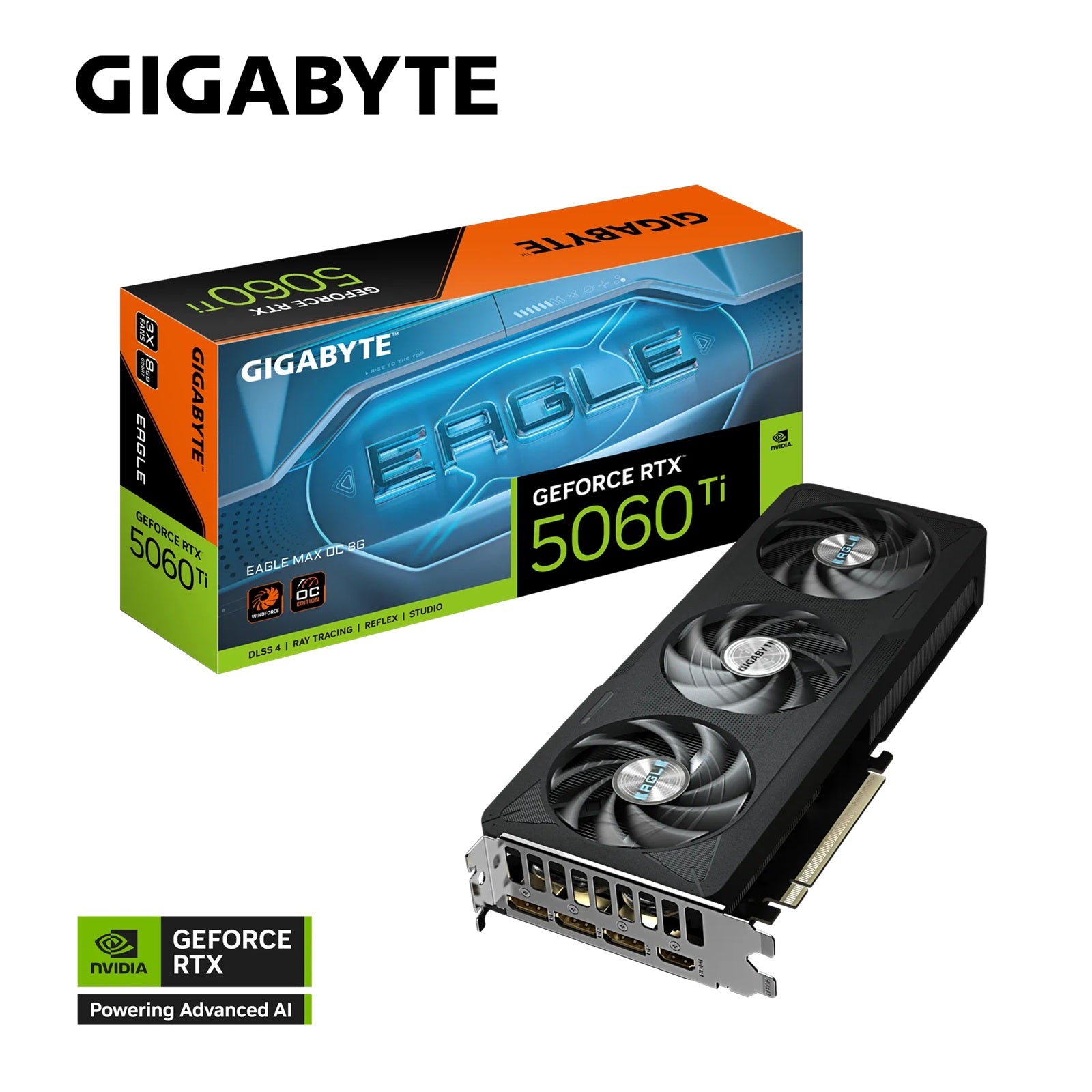 Gigabyte GeForce RTX™ 5060 Ti EAGLE MAX OC 8G GDDR7 Graphic Card