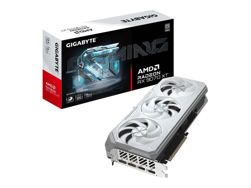 Gigabyte Radeon RX 9070 XT GAMING OC ICE 16G GDDR6 Graphic Card