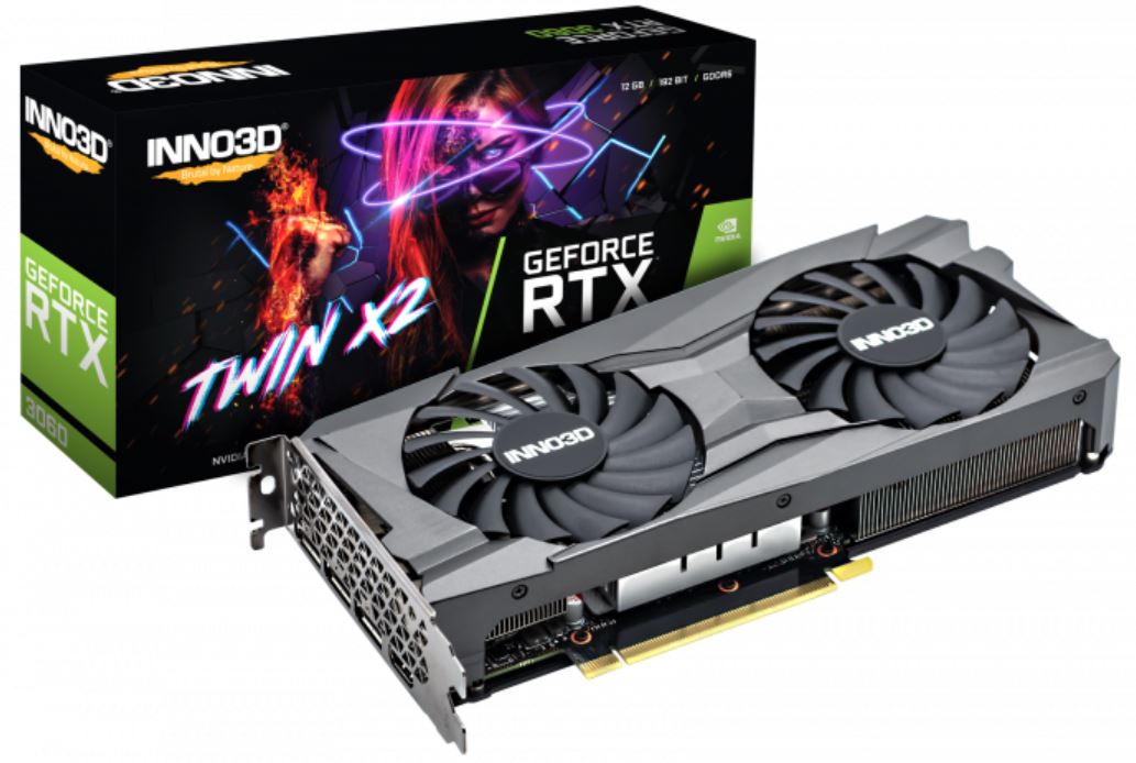 INNO3D GeForce RTX 3060 TWIN X2 12G GDDR6 Graphic Card