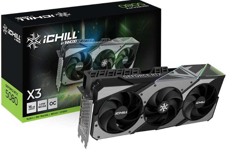 INNO3D GeForce RTX 5080 ICHILL X3 V2 16GB GDDR7 Graphic Card