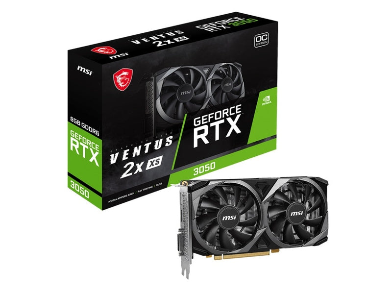 MSI GeForce RTX 3050 VENTUS 2X XS 8G OC Graphics Card