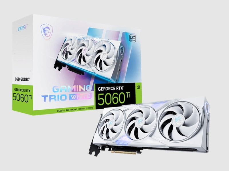 MSI GeForce RTX 5060 Ti 8G GAMING TRIO OC WHITE GDDR7 Graphic Card