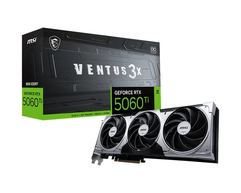 MSI GeForce RTX™ 5060 Ti 8G VENTUS 3X OC GDDR7 Graphic Card