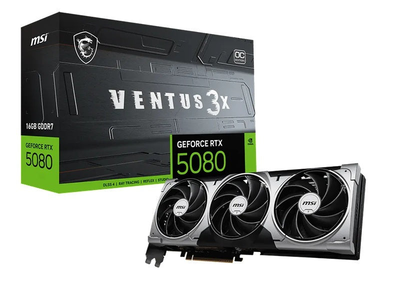 MSI GeForce RTX™ 5080 VENTUS 3X OC GDDR7 16G Graphic Card