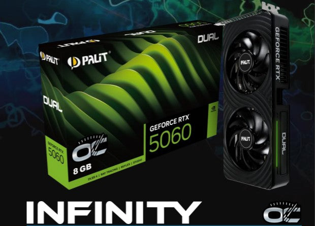 Palit Infinity 2 GeForce RTX 5060 OC 8G GDDR7 Video Card