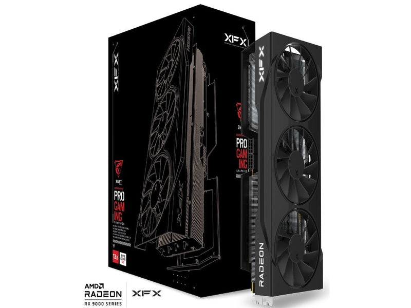 XFX Swift AMD Radeon RX 9070GRE Triple Fan Gaming Edition with 12GB GDDR6 Graphics Card