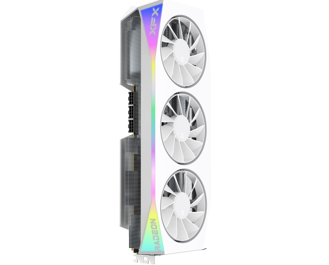 XFX Mercury AMD Radeon RX 9070XT OC White Gaming Edition with RGB 16GB GDDR6 Video Card