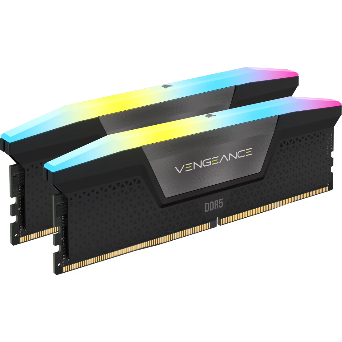 Corsair VENGEANCE® RGB 32GB 2x16GB DDR5 DRAM 6000MT/s CL38 Memory Kit — Black