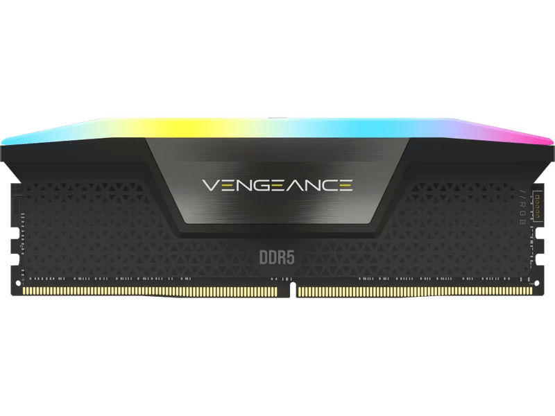 Corsair VENGEANCE® RGB 32GB 2x16GB DDR5 DRAM 6000MT/s CL38 Memory Kit — Black