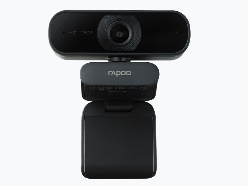 RAPOO C260 Webcam FHD 1080P/HD720P, USB 2.0, 95 degrees Wide Angle, Autofocus, Noise cancelling Mic. - Ideal for TEAMS, Zoom