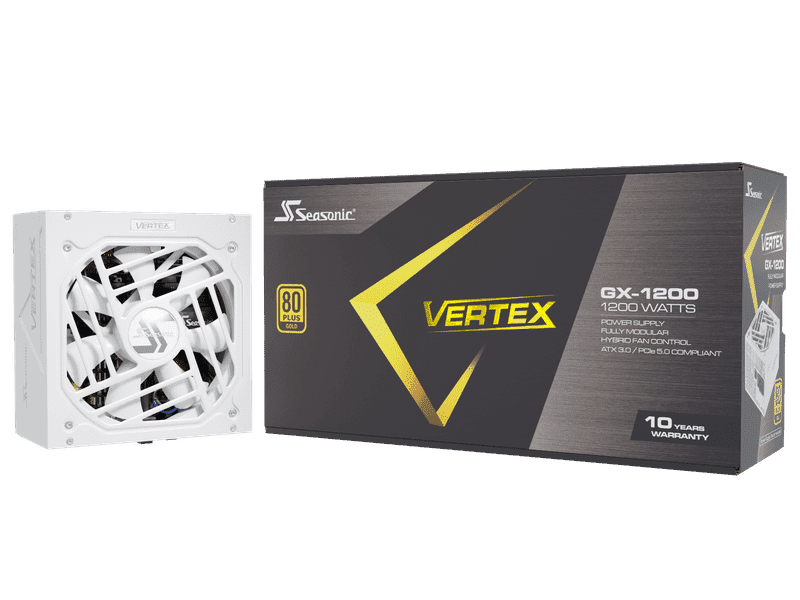 Seasonic Vertex GX-1200 White 1200W ATX 3.0 Gold Modular PSU