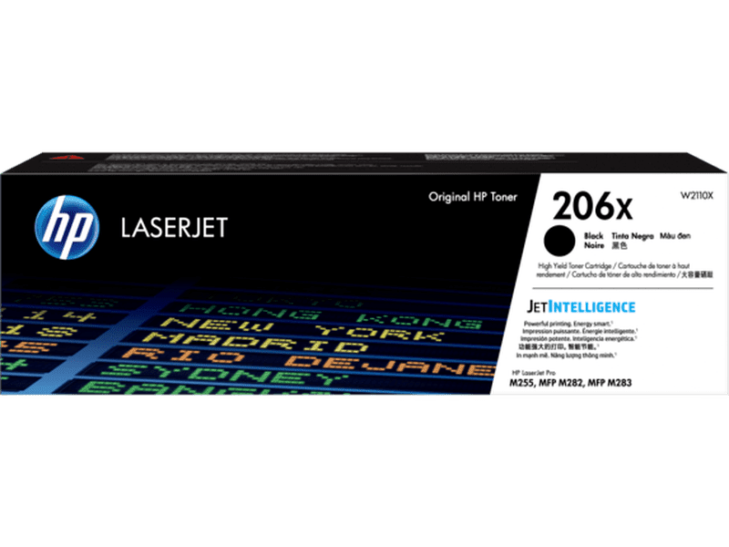 HP 206X Black Toner High Yield For M283 M255 Printers