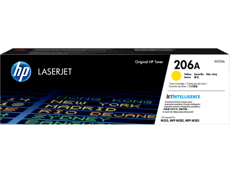 HP 206A Yellow Toner For M283 M255 Printers