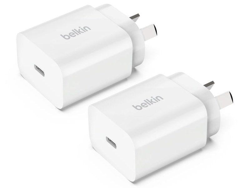 Belkin USB-C 20W AC Charger Stand Alone 2-Pack