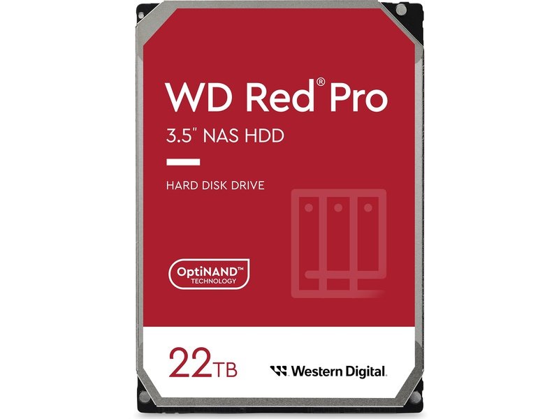 WD 22TB Red PRO 3.5" 7200RPM SATA3 NAS Hard Drive