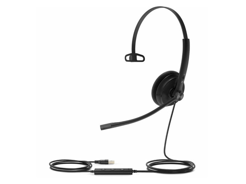 Yealink Wired UH34-Lite UC Mono Headset, Noise Cancelling Mic, Foam Cushion, USB-A