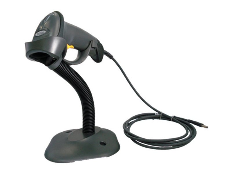 Zebra LS2208 Black with Stand USB Kit