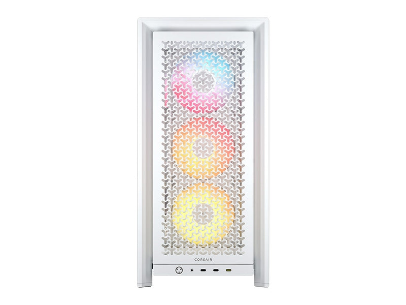 Corsair FRAME 4000D LCD RS ARGB Premium Mid-Tower E-ATX PC Case - White