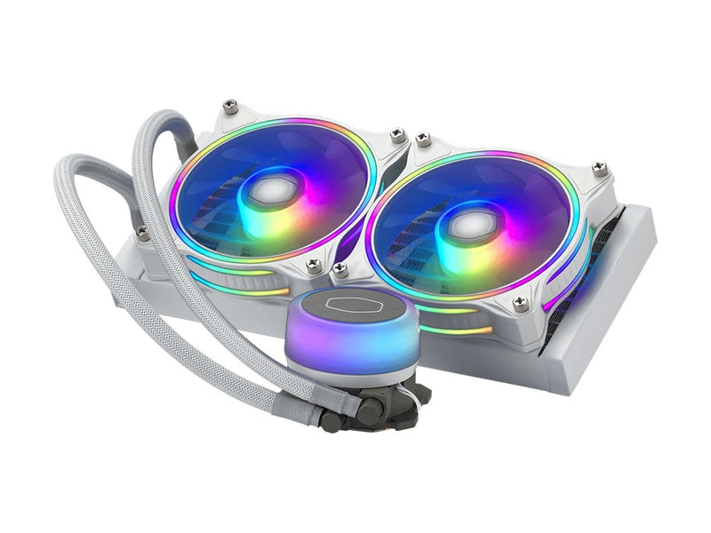 Cooler Master MasterLiquid ML240 Illusion White Edition, Gen2 Addressable RGB LEDs