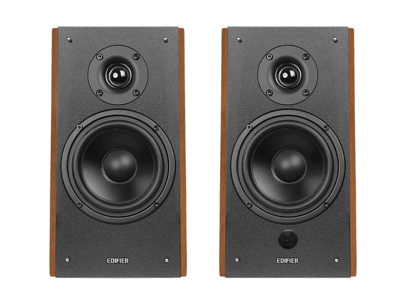 Edifier R2000DB-BROWN Powered Bluetooth Bookshelf Speakers 25mm Eagle Eye tweeters 5 ' bass unit Pair devices via Bluetooth