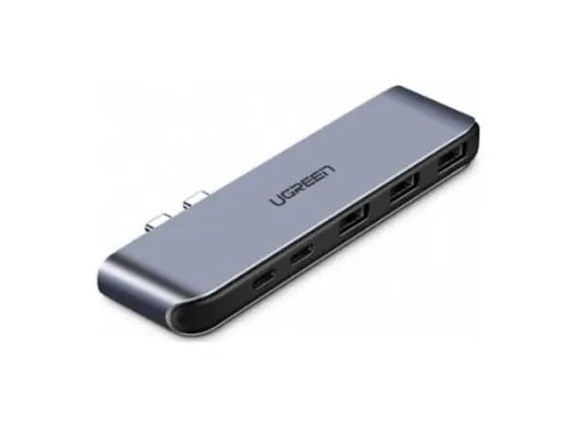 UGREEN 50775 Dual Type-C 5 in 1 Adapter 3xUSB3.0, USB-C Female, PD Converter