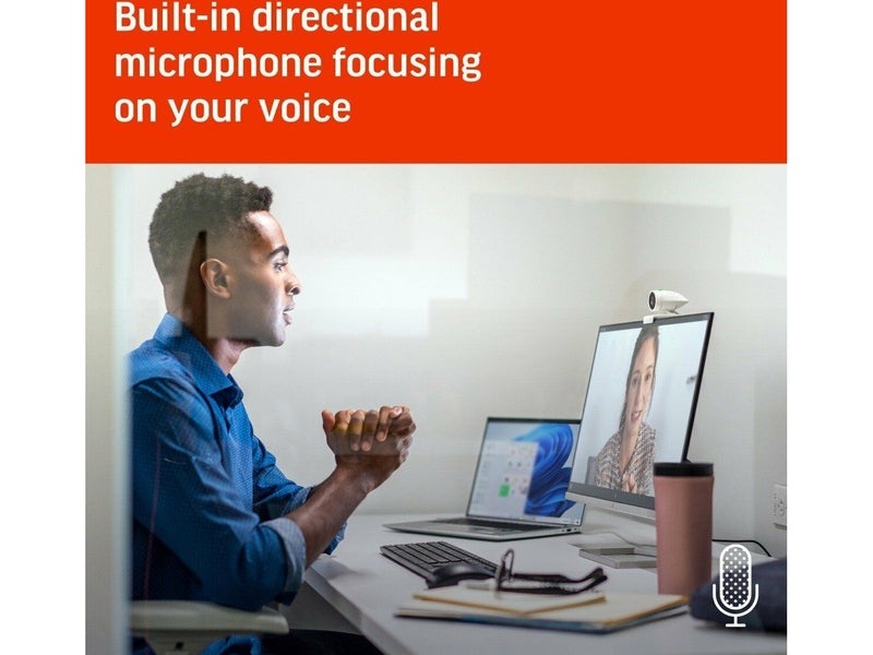 HP Poly Studio P5 FHD USB Professional Webcam with Microphone & Privacy Shutter