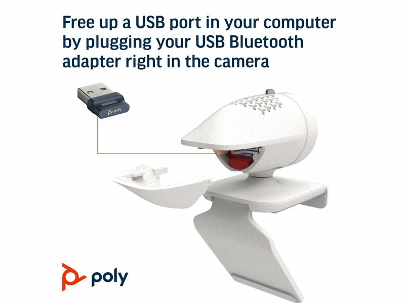 HP Poly Studio P5 FHD USB Professional Webcam with Microphone & Privacy Shutter