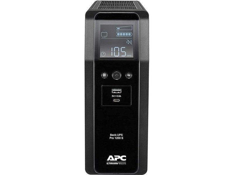APC BR1200SI BACK-UPS PRO BR 1200VA, SINEWAVE,8 OUTLETS, AVR, LCD, INTERFACE