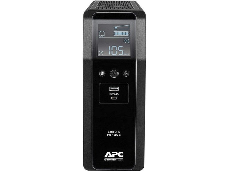 APC BR1600MI BACK-UPS PRO BR , 1600VA, IEC 8 , AVR, LCD MONITORING, 2YR WTY