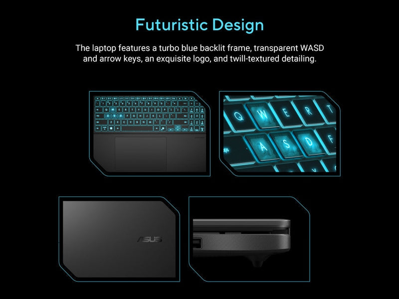 ASUS Vivobook V16 V3607VH 16" WUXGA Core 7 16GB RAM 1TB SSD RTX 5050 Laptop - Black