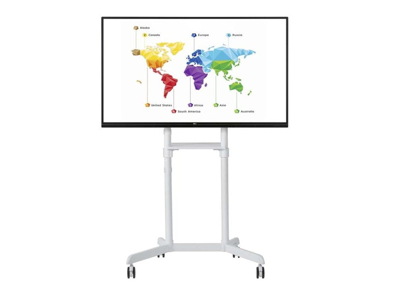 Atdec AD-TVC-70R-W Flip Mobile Cart with Display Rotation