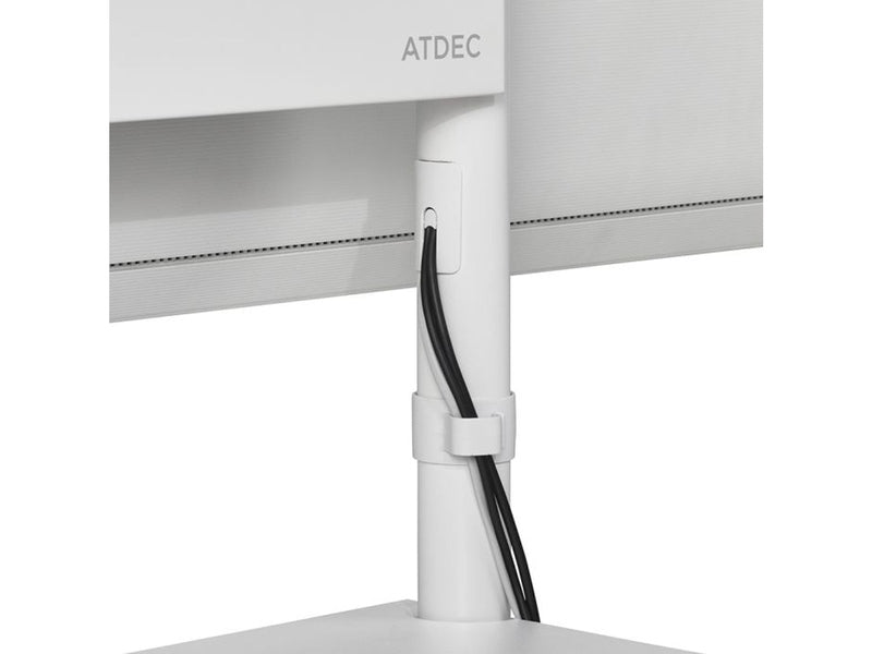 Atdec AD-TVC-70R-W Flip Mobile Cart with Display Rotation
